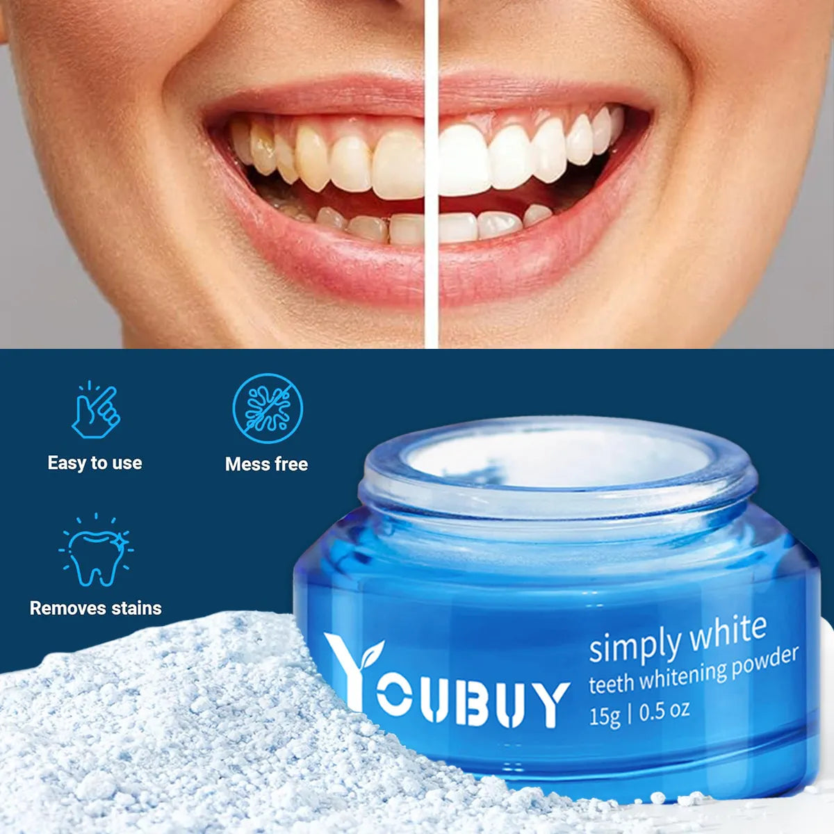 Teeth Whitening Brightening Powder